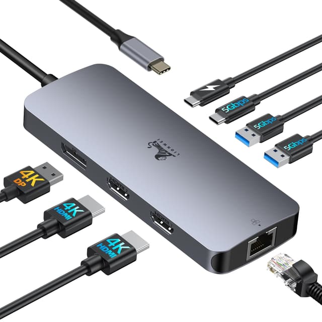 USB C Docking Station Dual Monitor 8-in-1 Laptop Docking Station 🚀