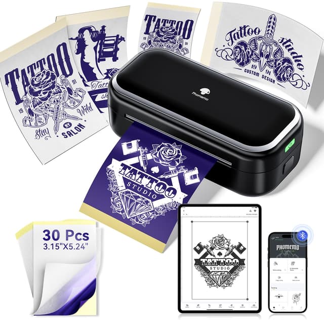🖨️ Phomemo TP31 Tattoo Drucker - Mini Thermodrucker für temp. Tattoos! 🌟