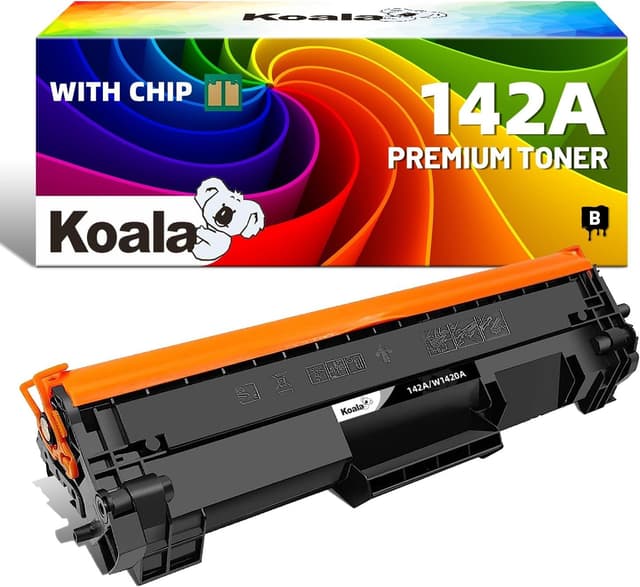 🖨️🐨 Koala 142A 142X Toner (mit Chip) - Kompatibel mit HP Toner 142A W1420A W1420X Schwarz
