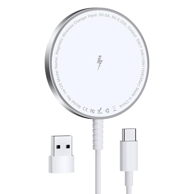 🔋📱 Mag-Safe Ladegerät für iPhone Ladestation: Magnet Wireless Charger Induktive Kabelloses Ladepad