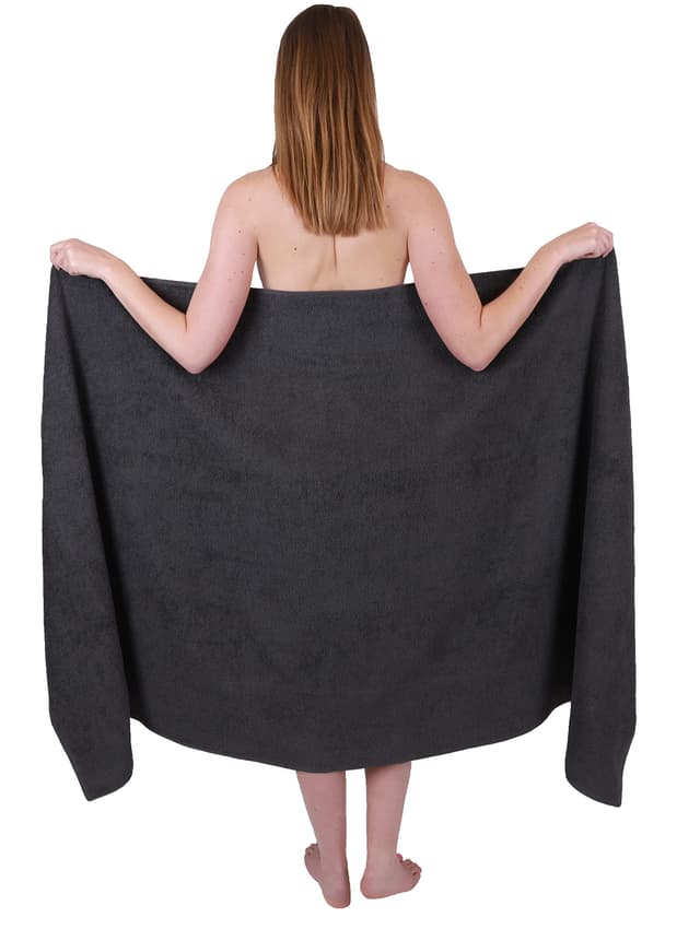 Betz Badetuch groß XXL Berlin Größe 100 x 200 cm Badetücher Saunatuch 100% Baumwolle Graphit 🛁🚿