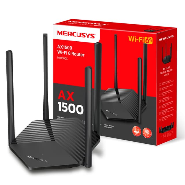 🚀 Super Deal: Mercusys MR1500X Wi-Fi 6 WLAN Router 🌐🔒