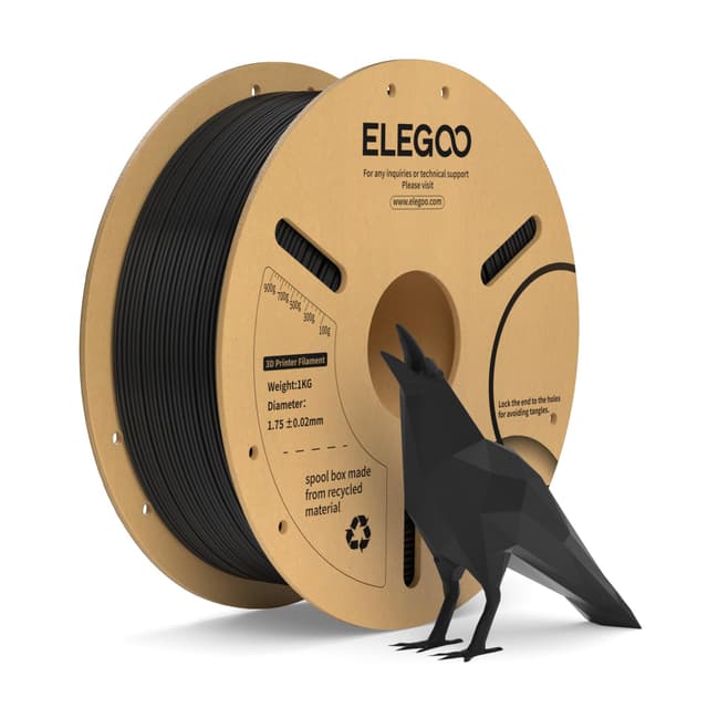 ELEGOO PLA+ Filament 1.75mm Schwarz 1KG 🌟 3D Drucker Filament Deal