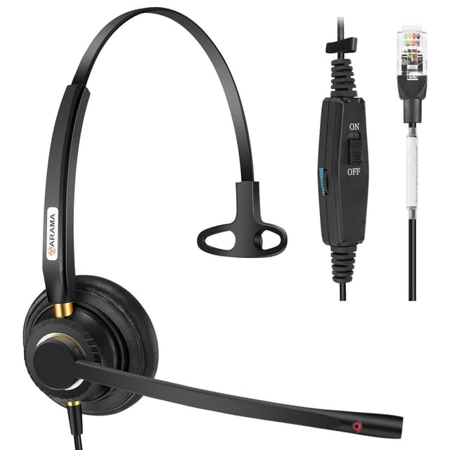 Arama Telefon Headset mit Mikrofon und Rauschunterdrückung 🎧📞