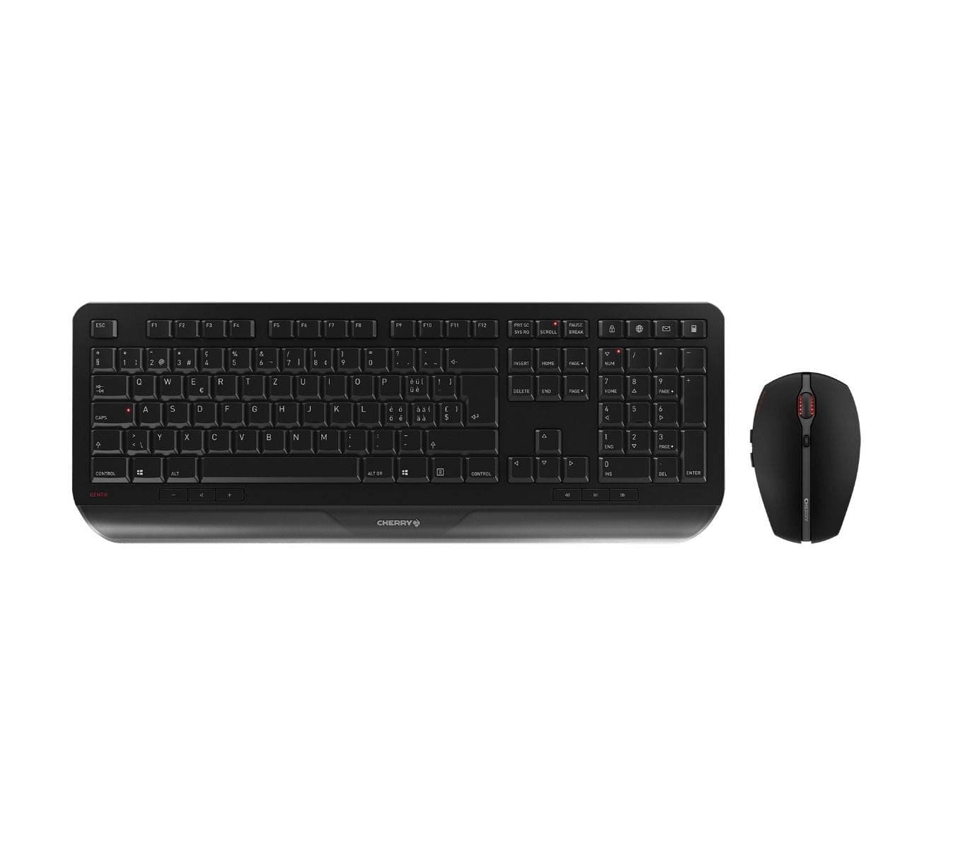 🍒 CHERRY GENTIX DESKTOP: Kabelloses Tastatur-Maus-Set in Schwarz 🖤