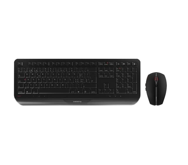 🍒 CHERRY GENTIX DESKTOP: Kabelloses Tastatur-Maus-Set in Schwarz 🖤