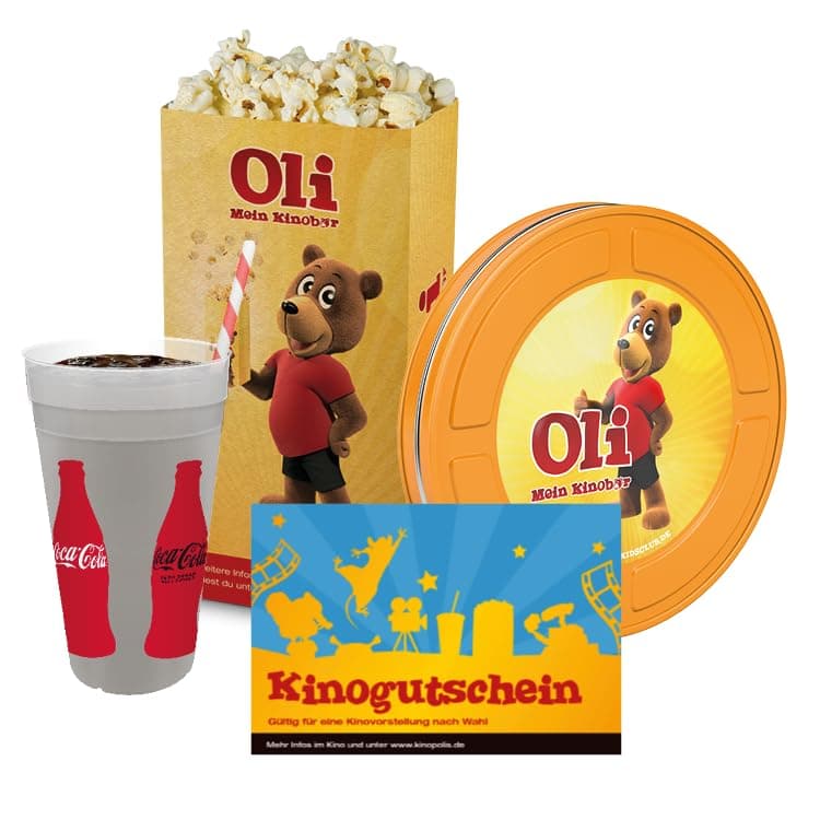 🎬🍿🎁 KINOPOLIS Kinder Geschenkfilmdose: 3-in-1 Kino zum Verschenken 🍿🥤🎥