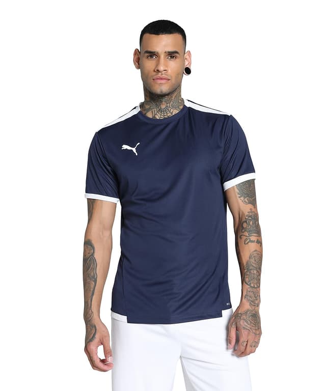 🔥 Super Angebot! PUMA Herren Teamliga Jersey Shirt M Peacoat-puma White