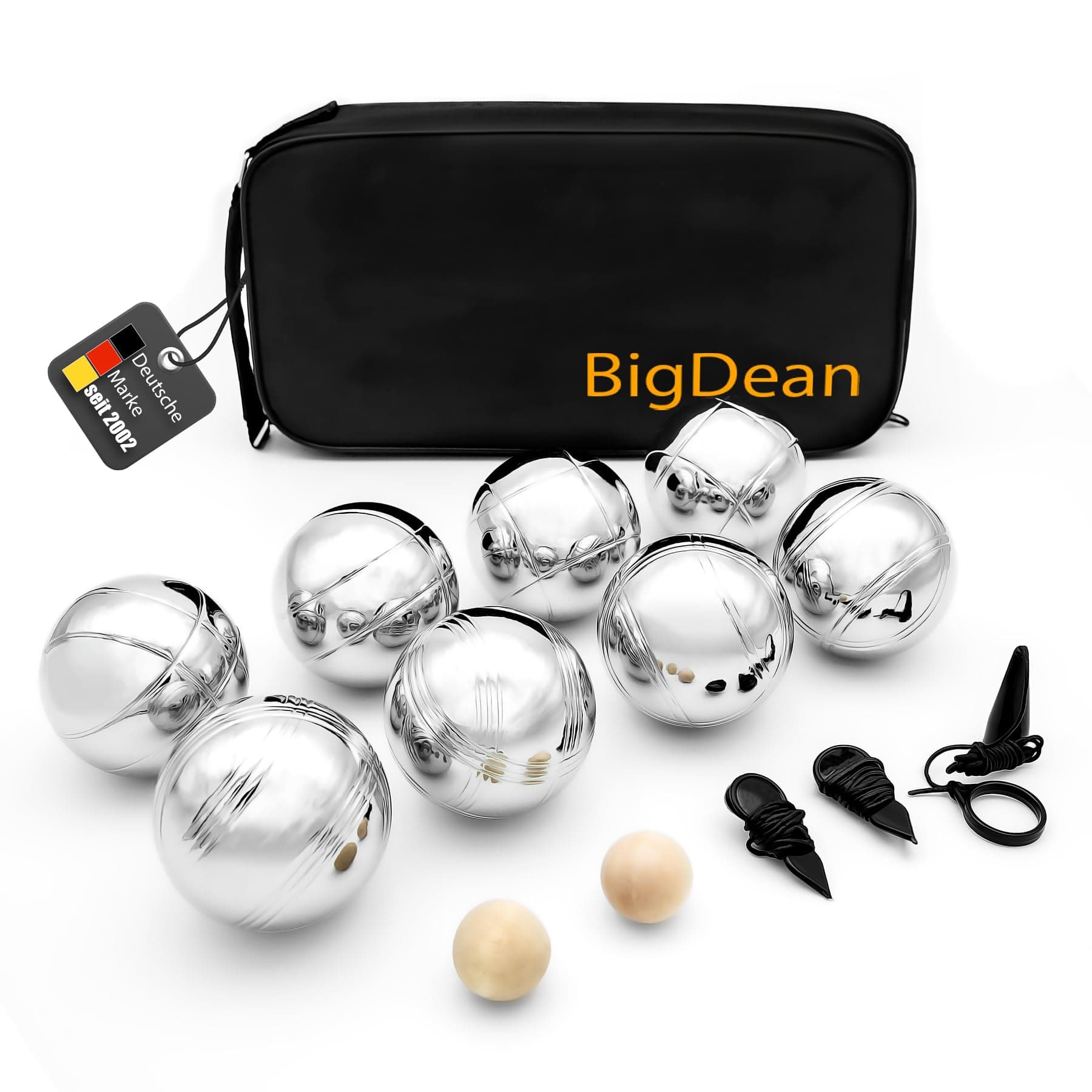 🌟 Angebot: BigDean Boule Set mit 8 Boule Kugeln aus hochwertigem Edelstahl! 🌟