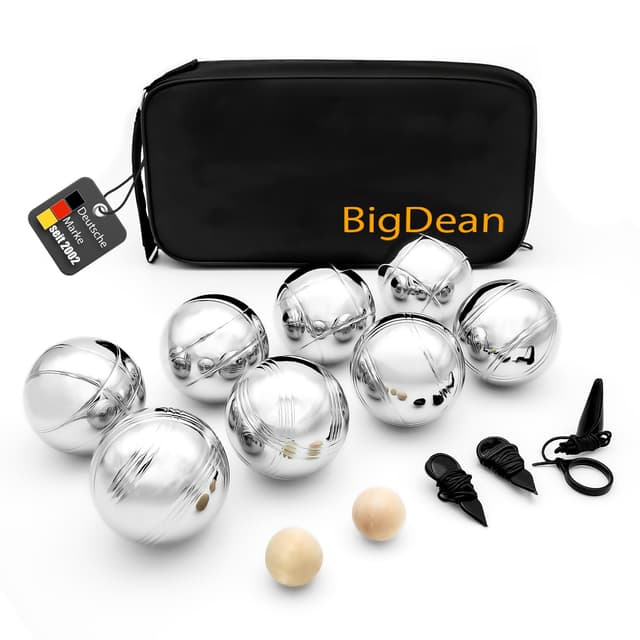 🌟 Angebot: BigDean Boule Set mit 8 Boule Kugeln aus hochwertigem Edelstahl! 🌟