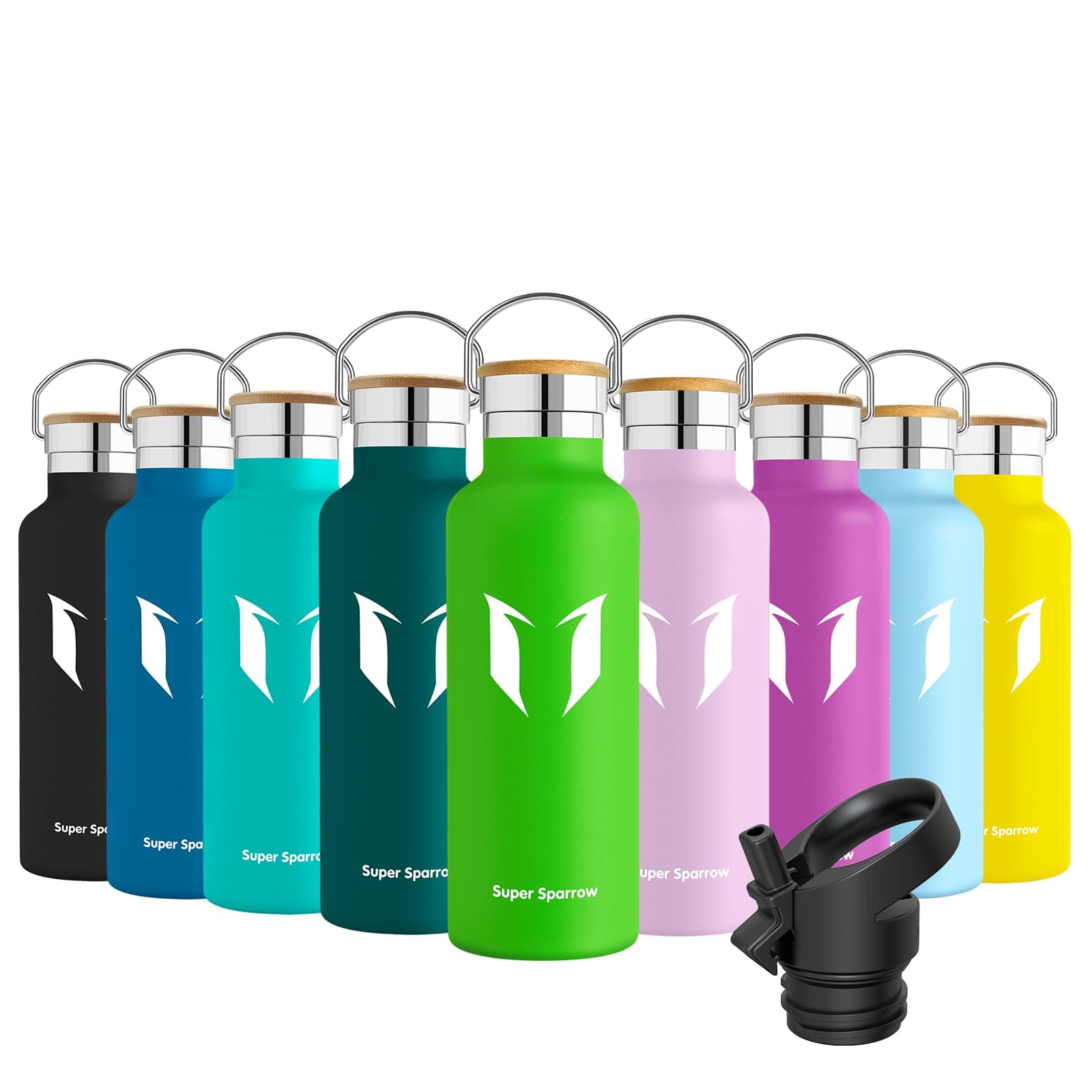 Super Sparrow Trinkflasche Edelstahl - Isolierte Wasserflasche für Sport und Outdoor 🏃‍♀️🏋️‍♂️🏕️