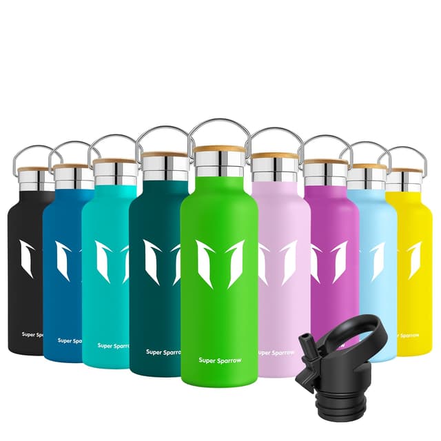 Super Sparrow Trinkflasche Edelstahl - Isolierte Wasserflasche für Sport und Outdoor 🏃‍♀️🏋️‍♂️🏕️