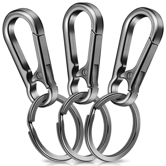 🔑🪝 3 Stück Karabiner Schlüsselanhänger Set