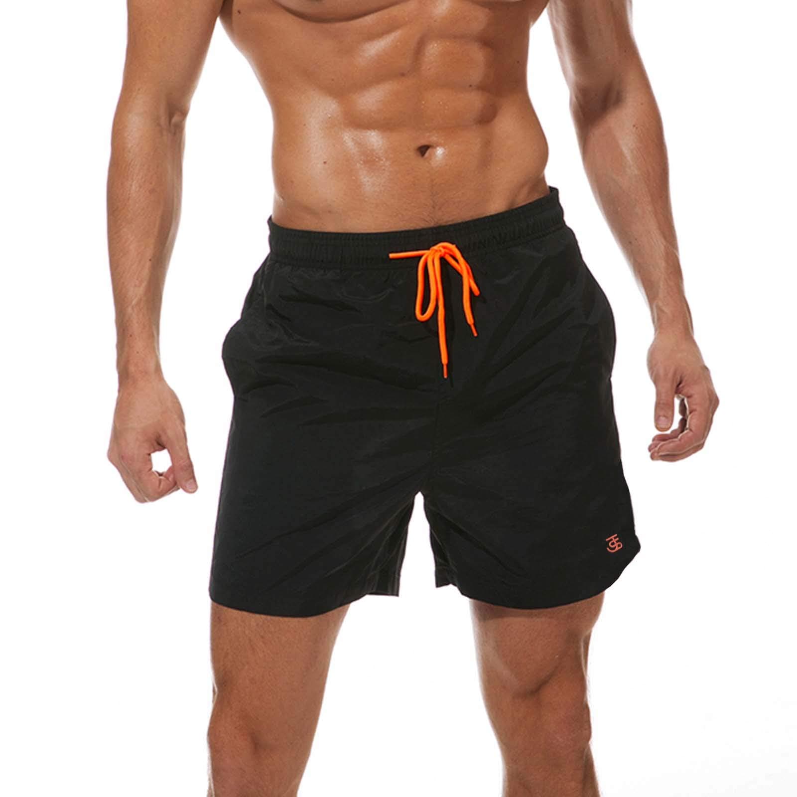 🏖️ JustSun Badehose Herren Schnelltrocknend Boardshorts mit Mesh-Futter