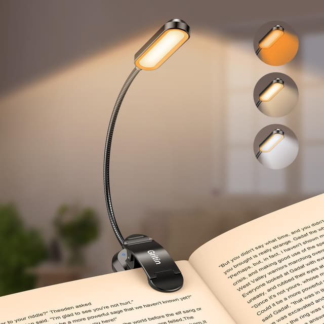 Gritin Leselampe Buch Klemme mit 11 LEDs 📚💡