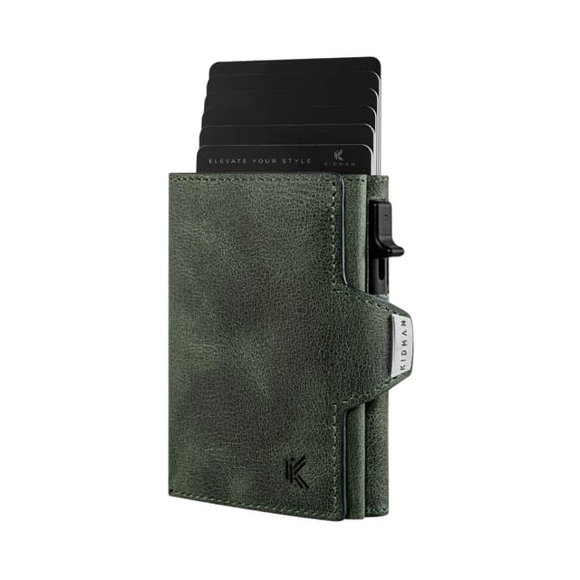 K!DMAN Icarus I Echtleder Slim Wallet mit Alucase und Münzfach 🌟