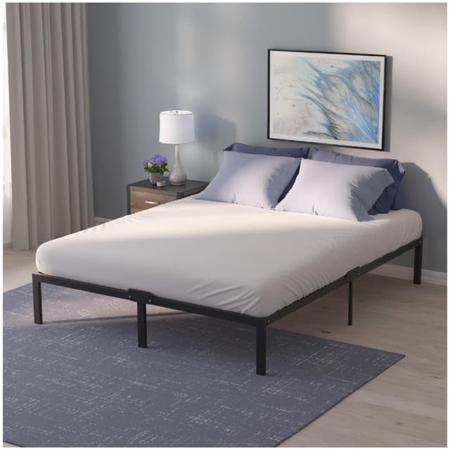 Dreamzie Bett 120x200 mit Lattenrost Metall 41cm Metallbett Robust, Leichte Montage, Umfangreicher Stauraum 120 x 200 x 36cm (bettrahmen) Modern 🛏️