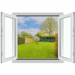 MYCARBON 4 Stück Fliegengitter Fenster 130x150cm Schwarz 150x180cm - Insektenschutz ohne Bohren ❤️🪲