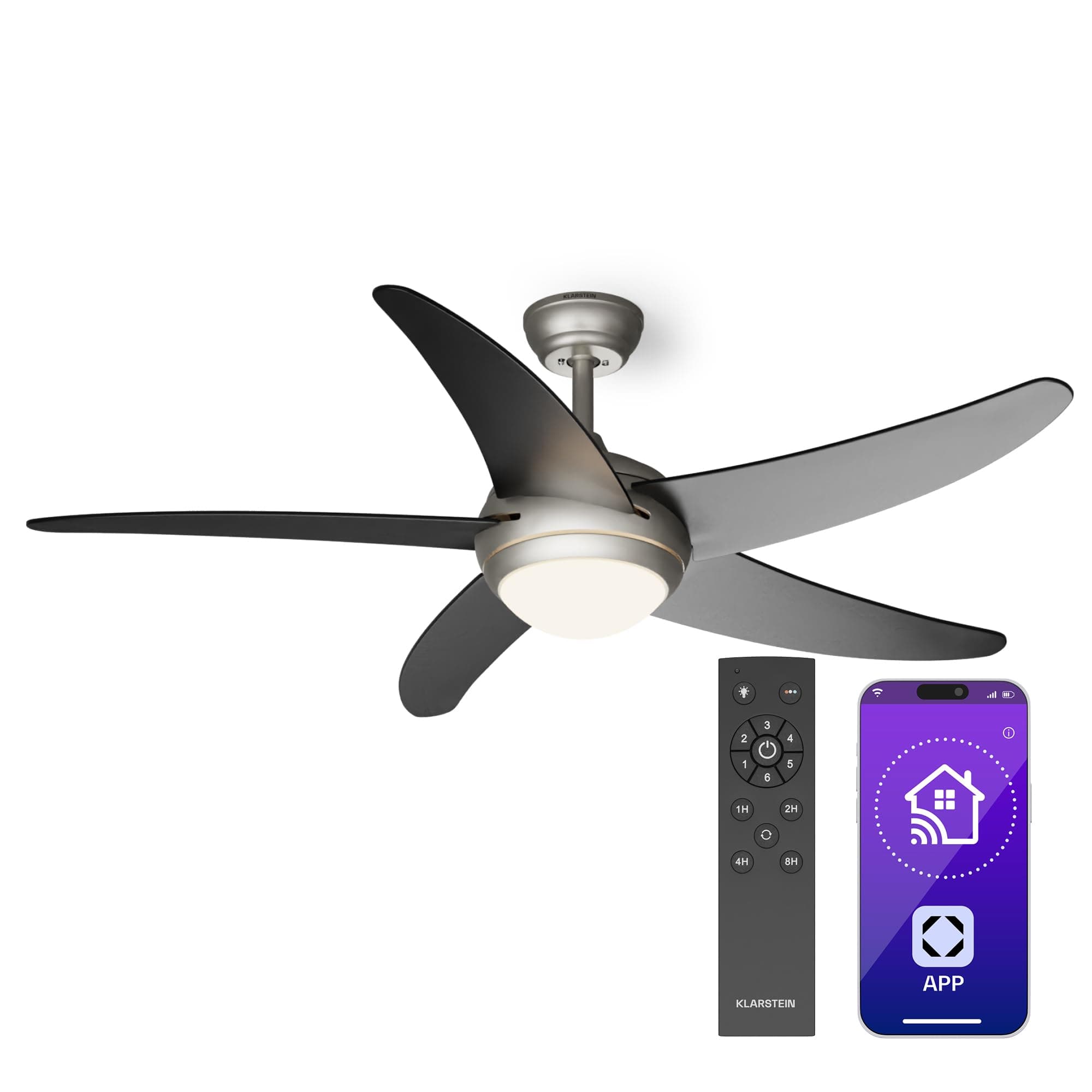 🌬️💡 Klarstein Bolero Deckenventilator Mit Beleuchtung – Smart App & Fernbedienung