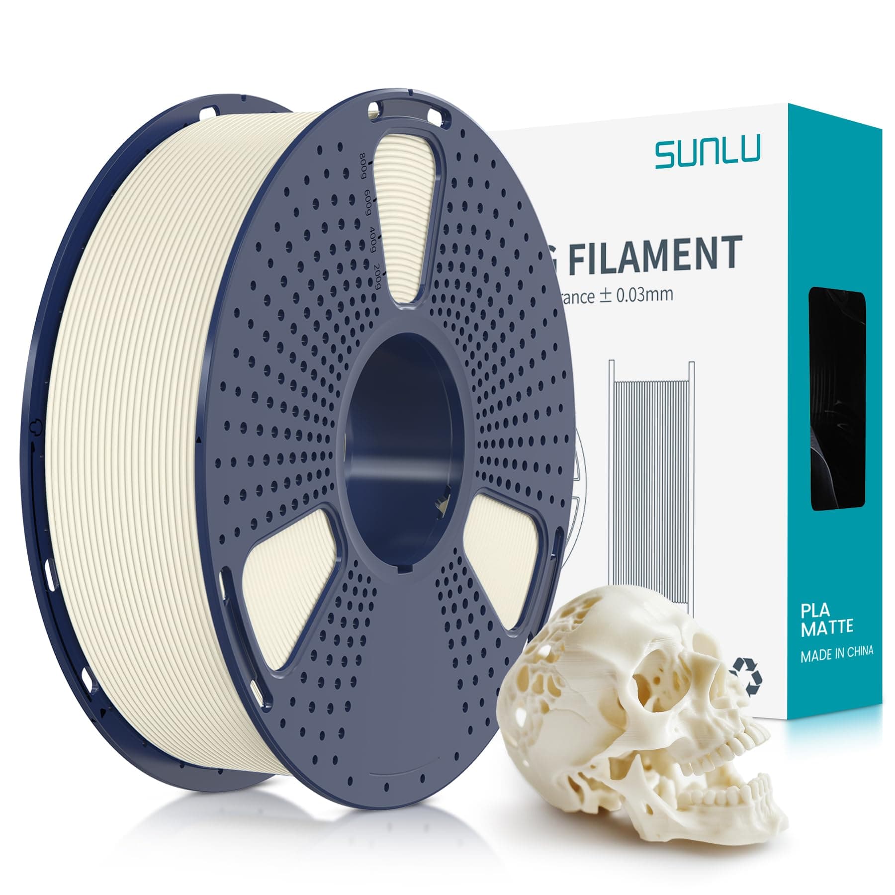 🌞🔧 SUNLU Matte PLA Filament 1.75mm 🌈🖨️