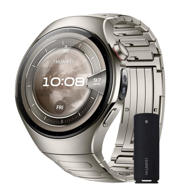 Huawei Watch 5 Smartwatch+Sound Joy 2, Health Glance, 5ATM Wasserdicht, GPS, SpO2 an der Fingerspitze, Kompatibel mit Android™ & iOS, Saphirglas, 30 Monate Garantie, 46mm, Silber WATCH 5 + Sound Joy 2 46mm Silber 🌟