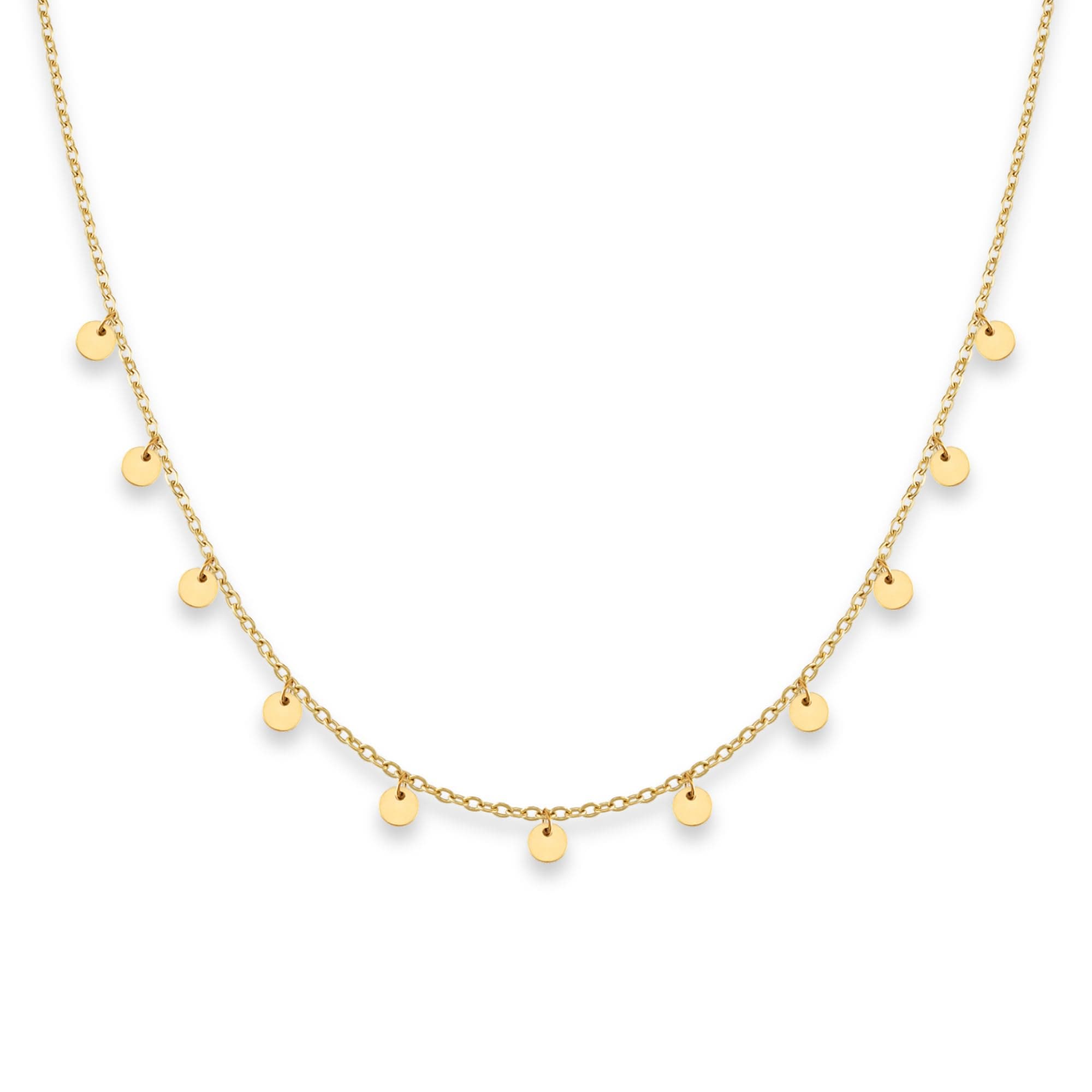 🌟 GD GOOD.designs Kette mit Coin Plättchen - Wasserfest I Boho Halskette für Damen 🌟