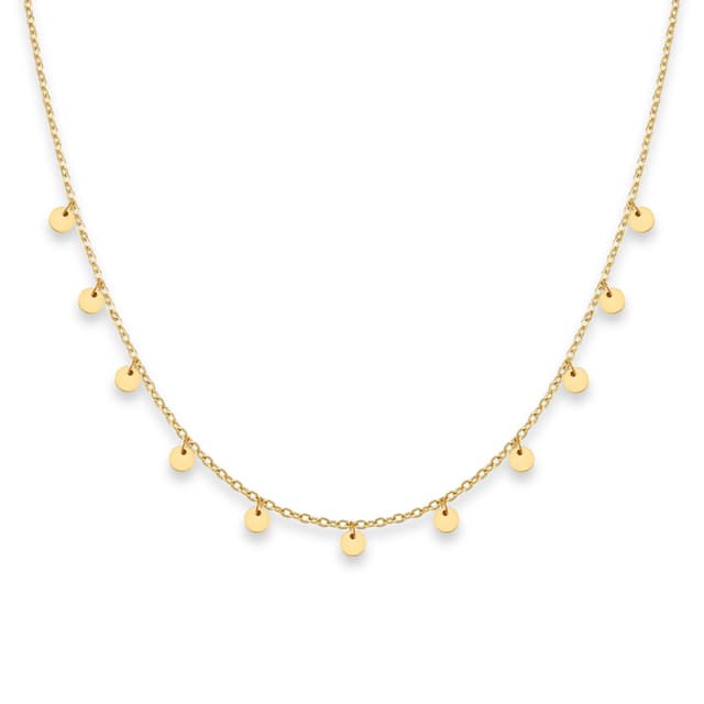 🌟 GD GOOD.designs Kette mit Coin Plättchen - Wasserfest I Boho Halskette für Damen 🌟