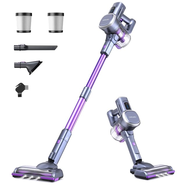 Lubluelu 25000Pa Akku Staubsauger | Kabelloser Staubsauger Violett 🌟 50Min.Laufzeit