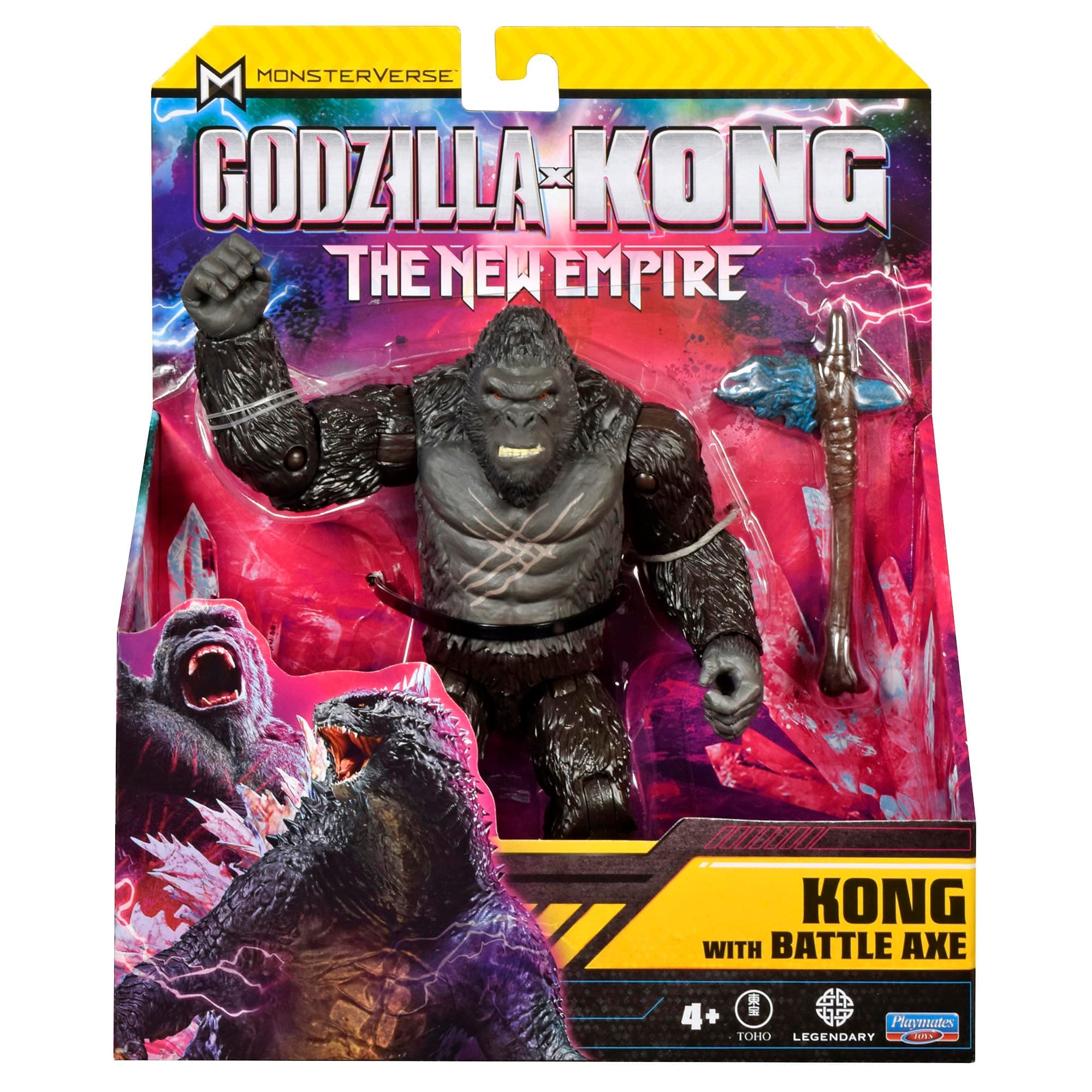 MonsterVerse Godzilla x Kong: Das Neue Imperium - 15 cm große Kampfnarben-Kong-Actionfigur