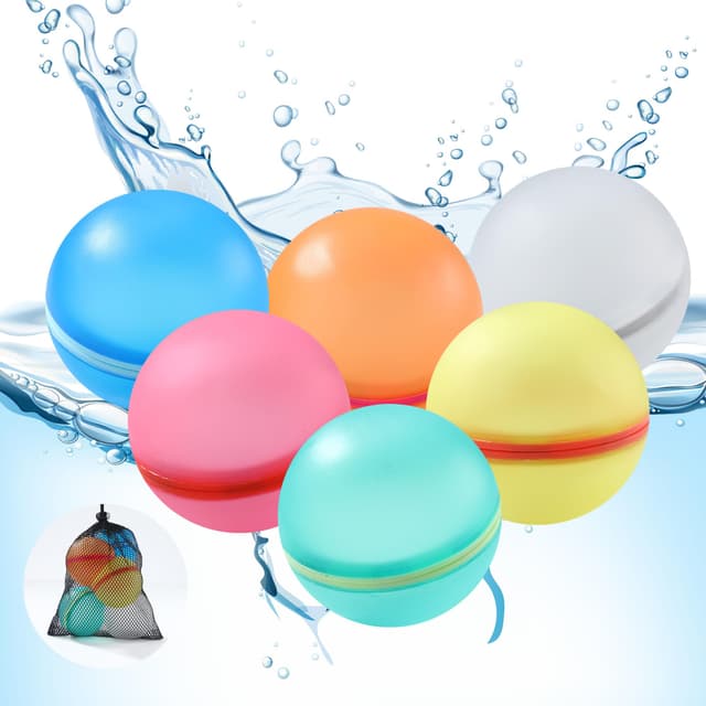 🌊🎈 Wiederverwendbare Wasserbomben Selbstschließend - Sommer-Spaß für alle! 🌞