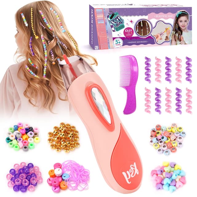Haarflechtset für Mädchen 5-10 Jahre 🌸 Spielzeug ab 5-12 Jahre 🎀 Geburtstagsgeschenk 🎉