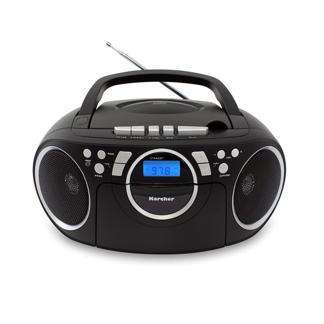 🎶 Karcher RR 5042-B Tragbares CD Radio/Boombox mit CD-Player und Kassettenspieler