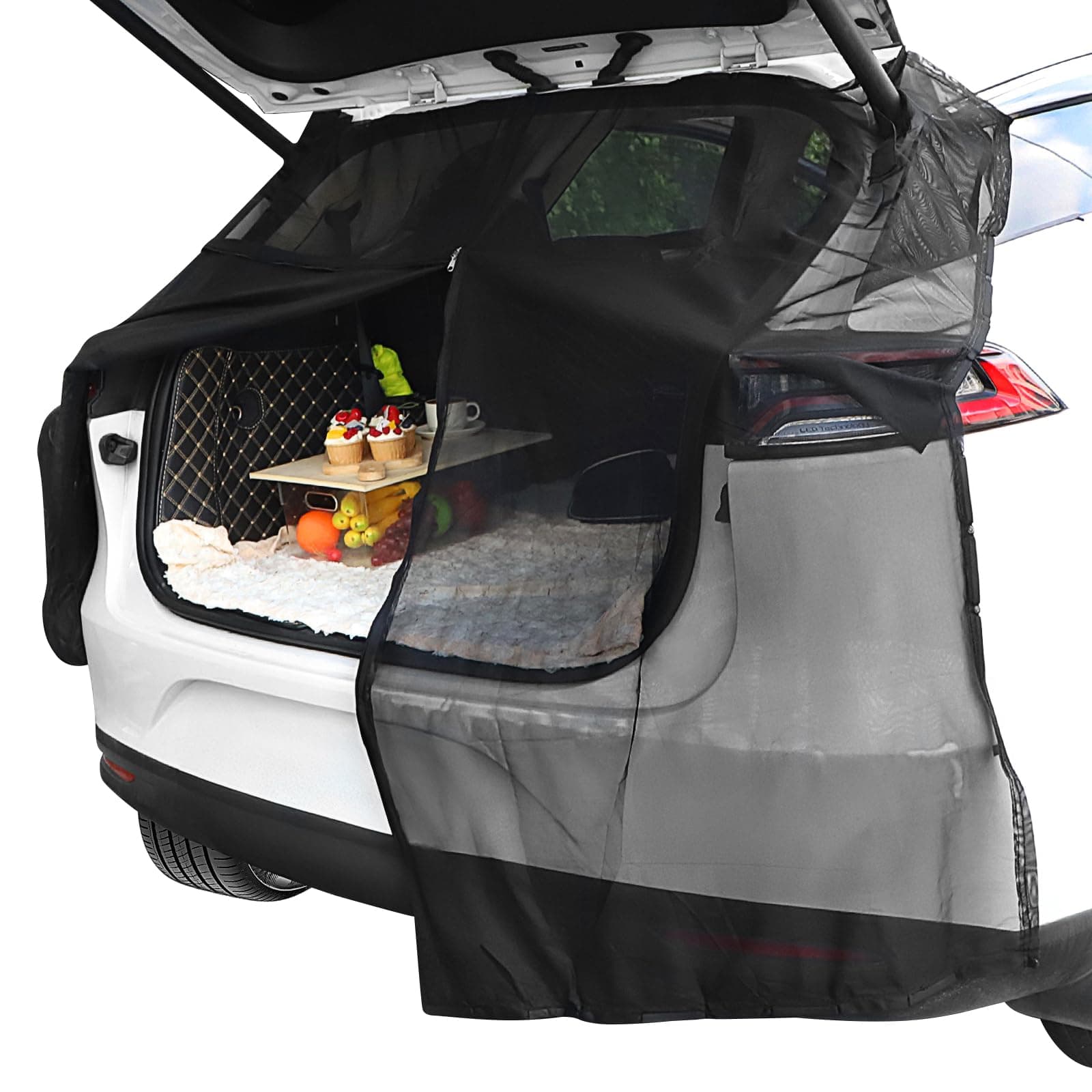 🚗🏕️ Lalago Auto Heckklappe Mesh Netz - Fliegengitter Moskitonetz für Outdoor Camping