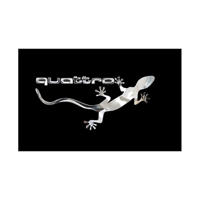 🦎🚗 Avisa Nickel Aufkleber 'Quattro Gecko' - 90x40mm 🚗🦎