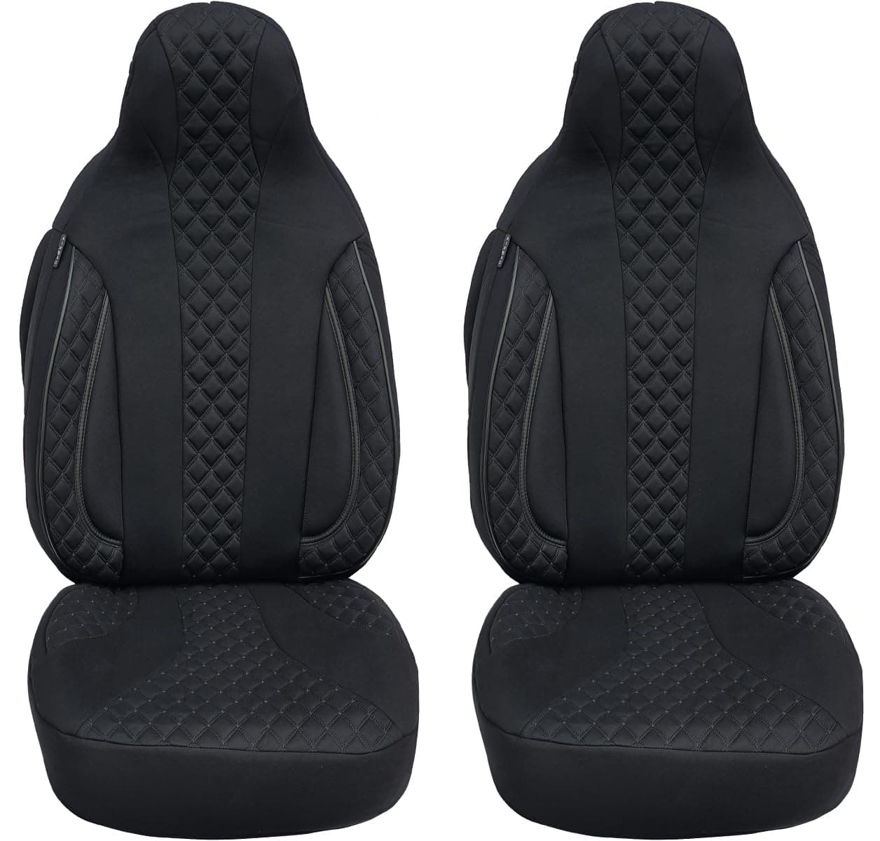 🚗 BREMER SITZBEZÜGE Maß Sitzbezüge Schonbezüge für Smart fortwo 453 PL404 PL404 Schwarz 🛋️