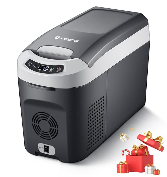 🚗 AAOBOSI Kompressor Kühlbox 15 Liter -15℃~20℃ Schwarz ⭐️