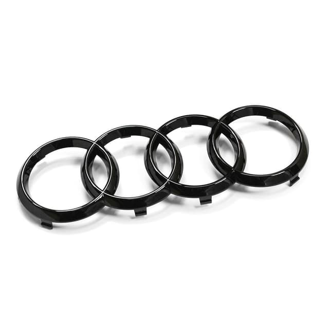 🔥 Reduziert: Audi 82A071801 Kühlergrill Ringe Black Edition Emblem Blackline Logo Schwarz