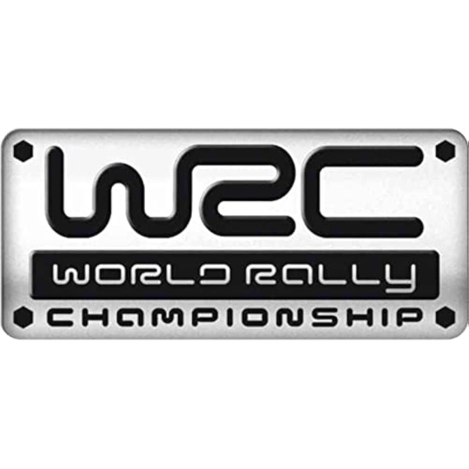 Avisa Aluminium Embleme/Logo - WRC - 5,5x2,5cm ✨🚗