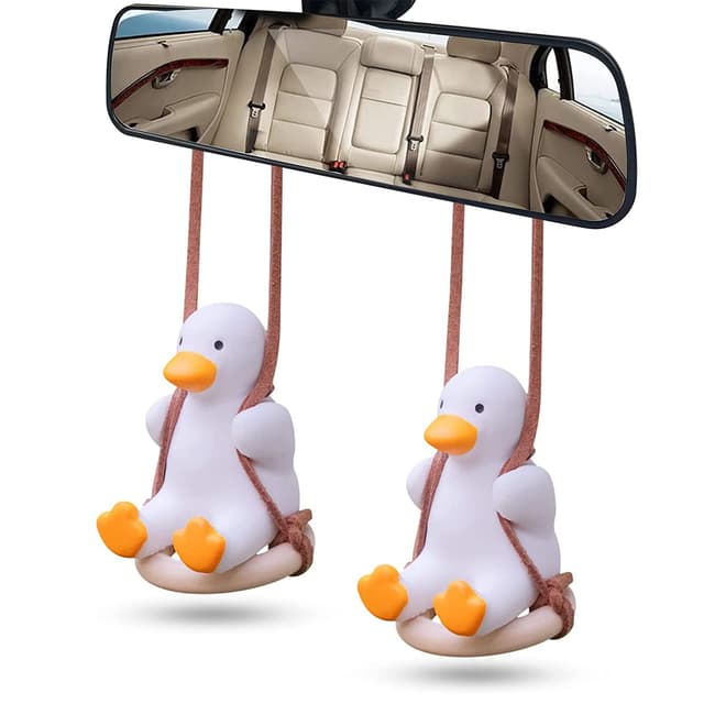 Süße Schaukelente Autoanhänger 🦆🚗 - 2er Set