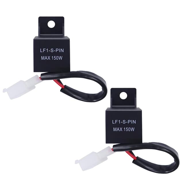 🔵 BlueXP 2 Stück LED Blinkerrelais 2 Polig 12V Universal LED Motorrad Blinker Relais 🔧🏍️