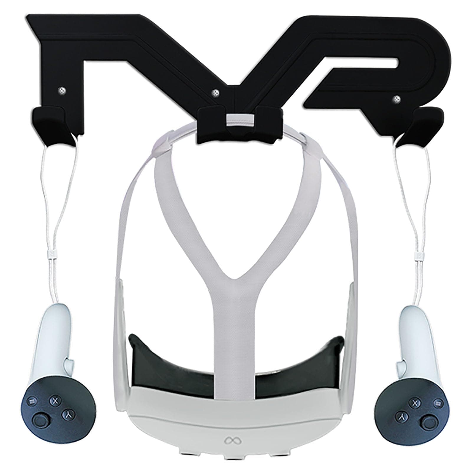 🎮 VR Headset und Controller Wandhalterung Aufbewahrung Ständer Haken (schwarz) - Kompatibel mit Quest3/Quest2/Quest Pro/Pico4