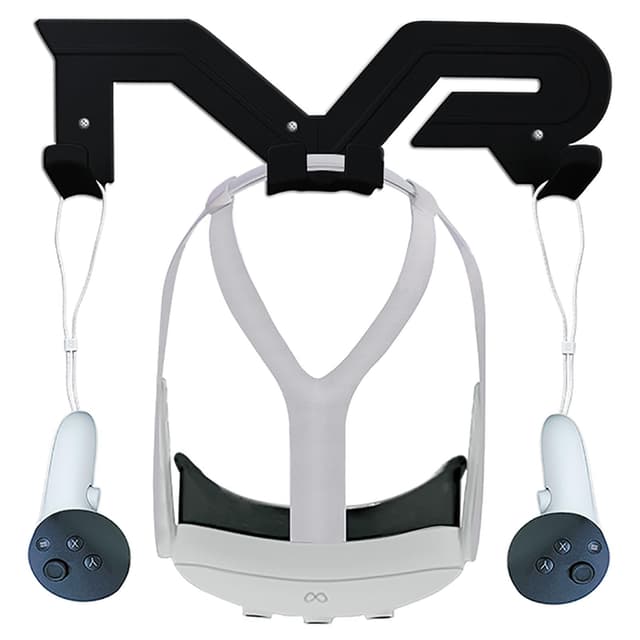 🎮 VR Headset und Controller Wandhalterung Aufbewahrung Ständer Haken (schwarz) - Kompatibel mit Quest3/Quest2/Quest Pro/Pico4
