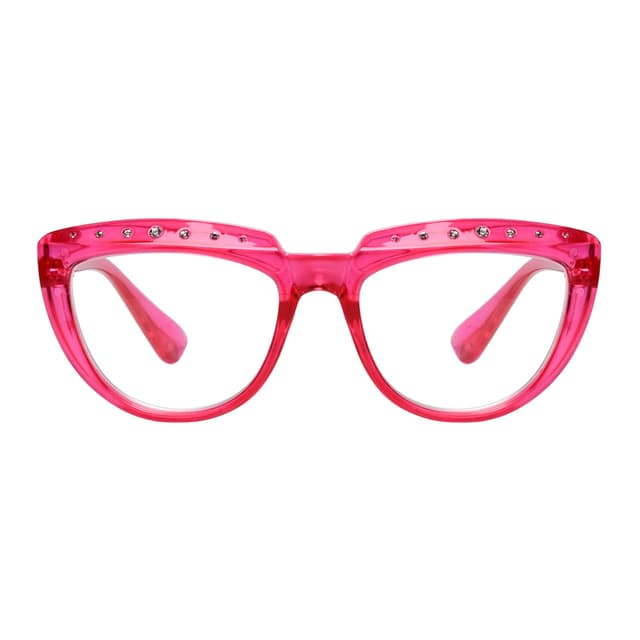 Eyekepper Damen Lesebrille mit Strasssteinen 💎 | Rot | 3.0x