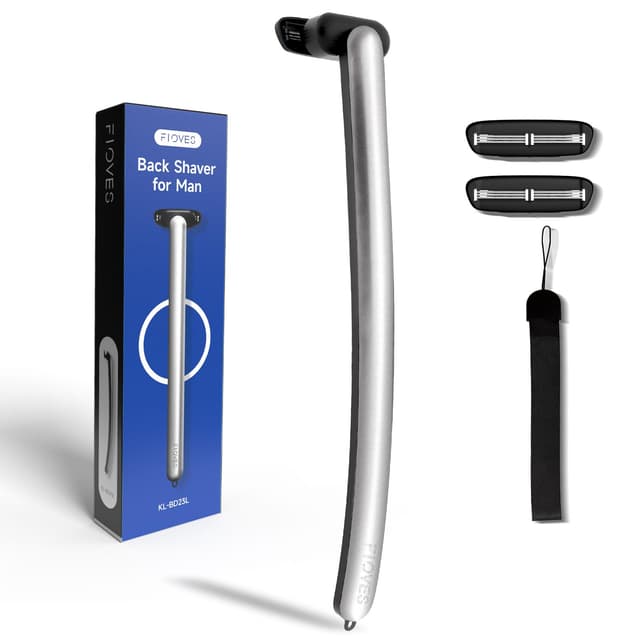 FLOVES Rückenrasierer Herren - 3 magnetische Ersatzrasierer 🪒💈👨‍🦳