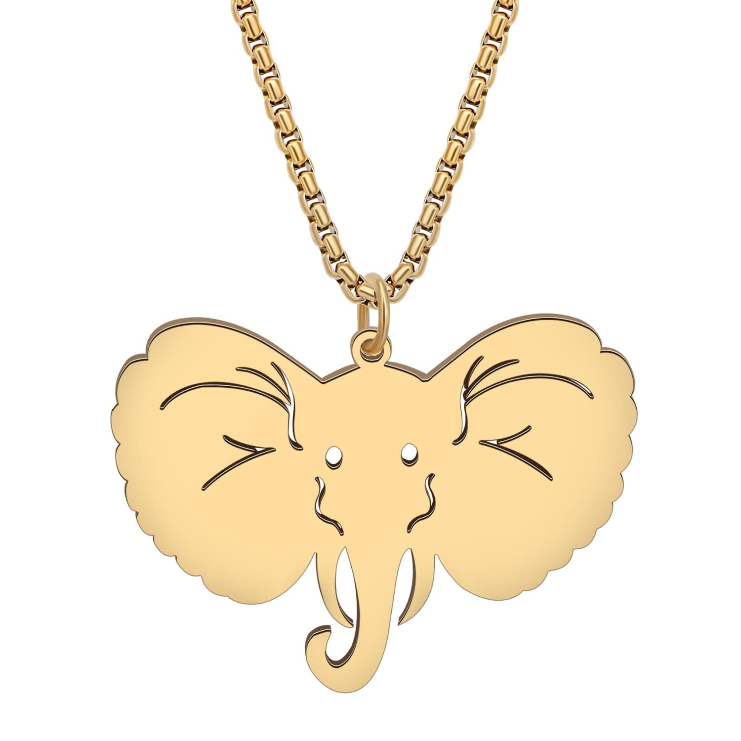 🐘 BAMAY Edelstahl Elefant Halskette Anhänger 🌟 Mode Schmuck Geschenke