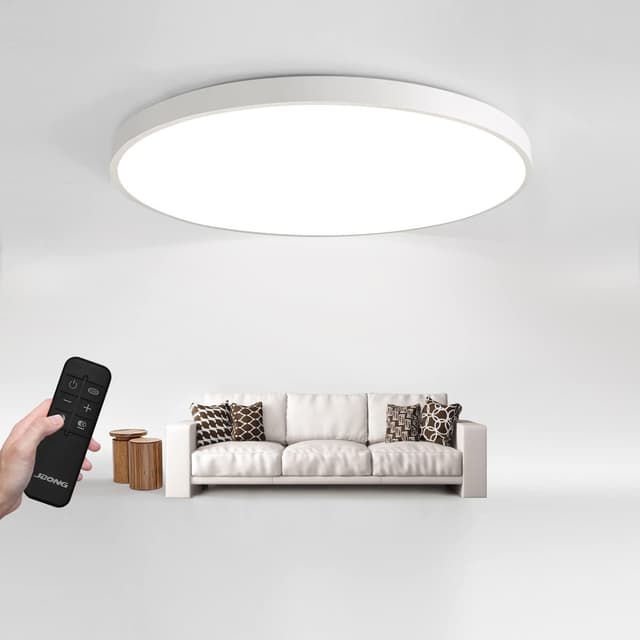 JDONG Led Deckenleuchte Dimmbar 72W Rund Flach Deckenlampe mit Fernbedienung