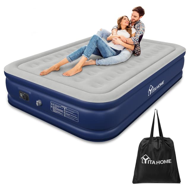 YITAHOME 2x1,5m Luftmatratze 2 Personen mit Integrierter Elektrischer Pumpe 🎈🏕️