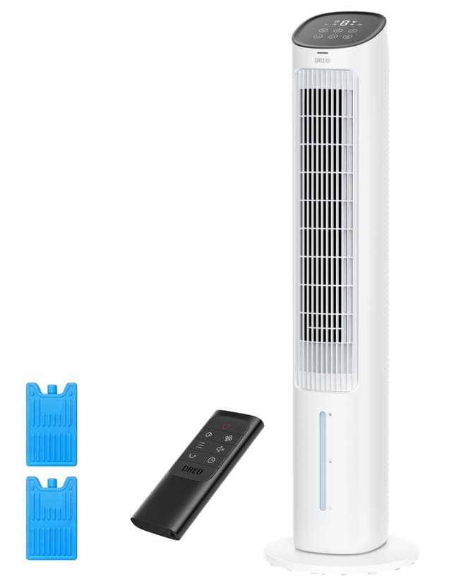 Dreo Turmventilator mit Kühlung leise 🌬️💧