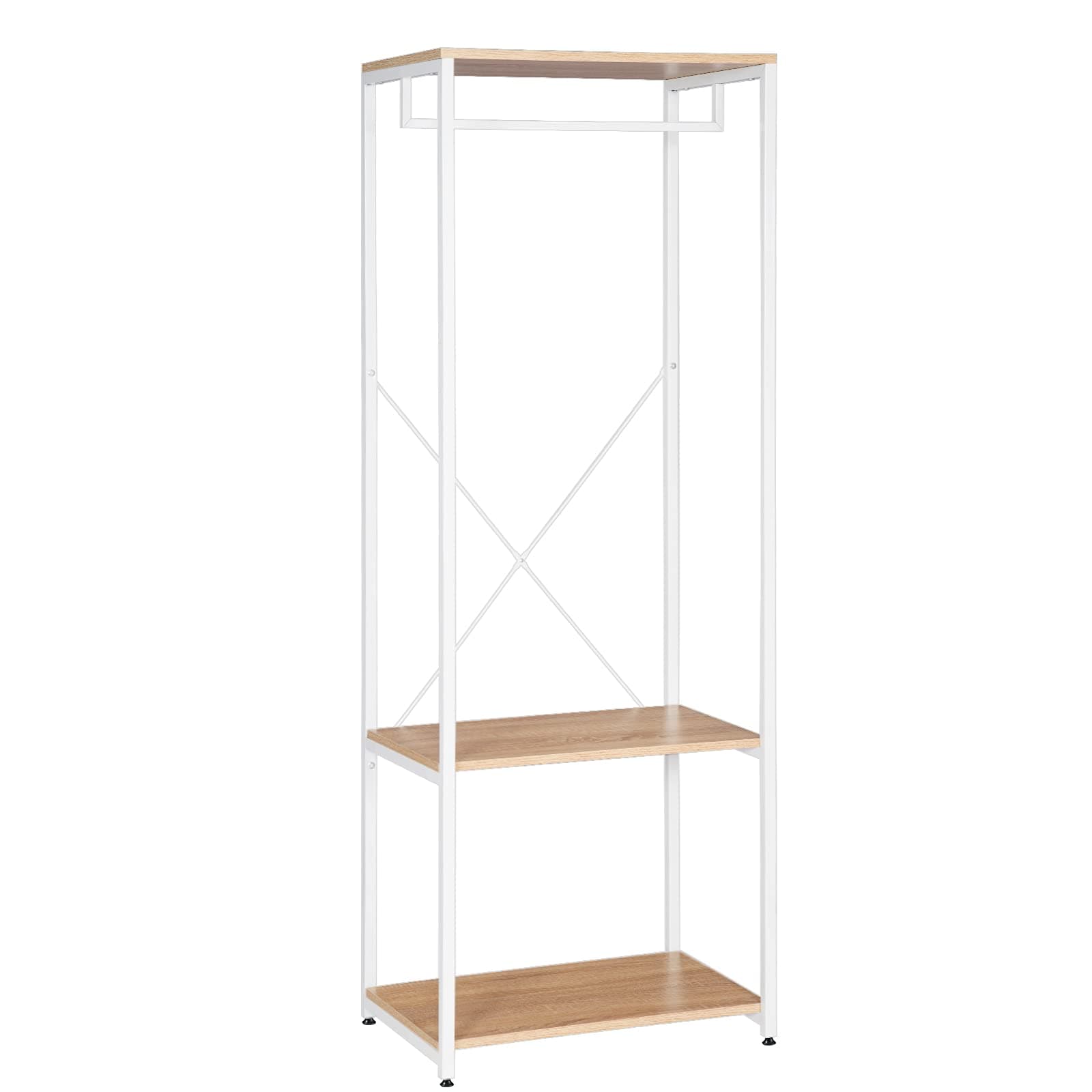 WOLTU Kleiderständer Hängeregal aus Metall und Holz 🛍️