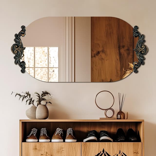 Artloge Wandspiegel Oval 50 × 100 cm 🌟 Hochwertiger dekorativer Spiegel